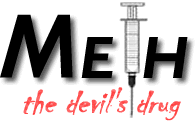 Meth the devil's drug graphic illustrating the dangers behind our meth testing service in Denton
